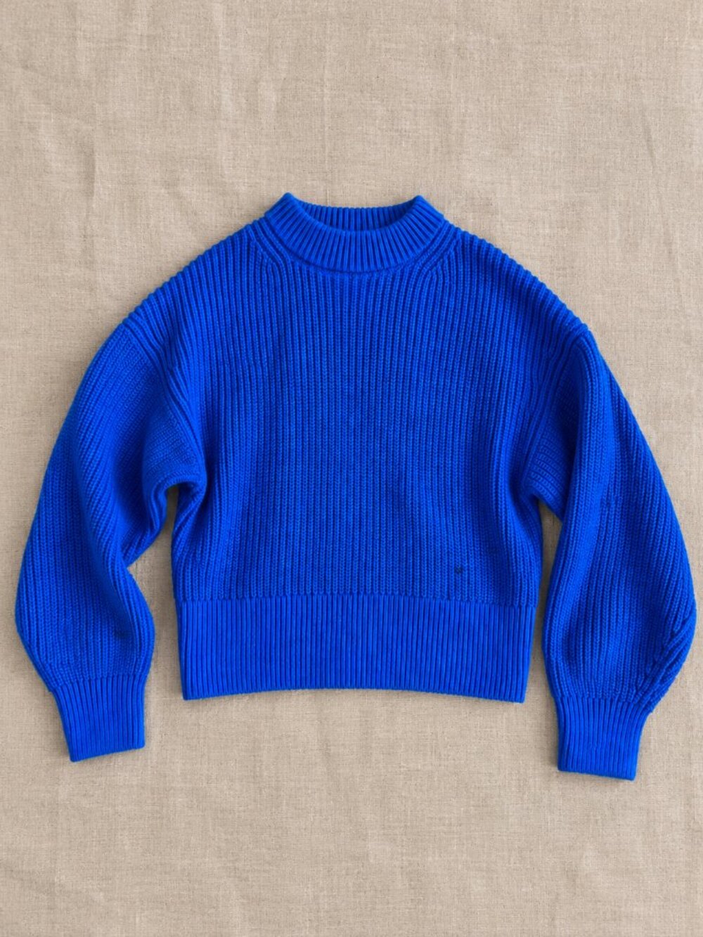 Everlane Organic Cotton Ribbed Sweater | Cobalt Blue | Size M
